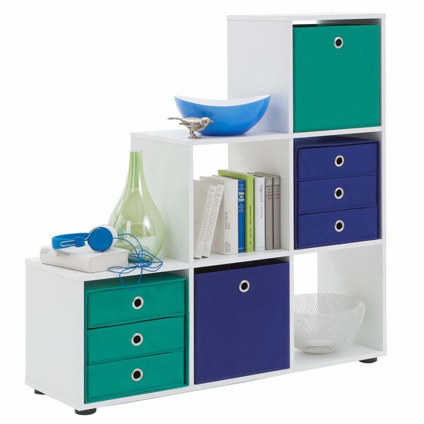 FMD Estante divis&oacute;ria com 6 compartimentos branco