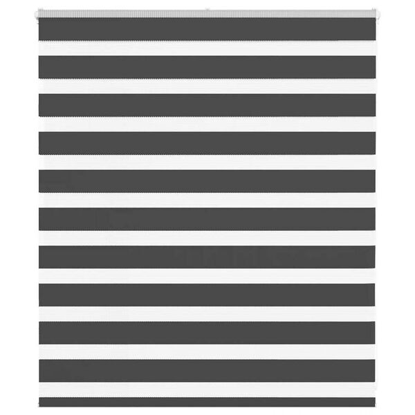 vidaXL Cortina de zebra 125x100 cm largura do tecido 120,9cm poli&eacute;ster