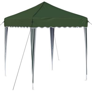 vidaXL Tenda de Festa Pop-up 195 x 195 x 245 cm Verde Tecido Oxford
