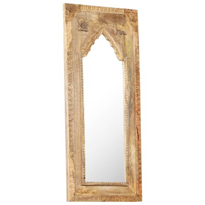 vidaXL Espelho 50x3x110 cm madeira de mangueira maciça