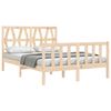 vidaXL Cama sem colch&atilde;o 140x190 cm madeira de pinho maci&ccedil;a