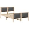 vidaXL Estrutura da Cama Cinza Escuro 120 x 190 cm tecido