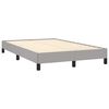vidaXL Cama boxspring com colch&atilde;o 120x190 cm tecido cinzento-claro