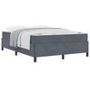 vidaXL Estrutura da Cama Cinza Escuro 140 x 200 cm tecido