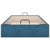 vidaXL Otomano Bed Frame No Colch&atilde;o Azul Escuro 80x200 cm Veludo