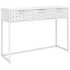 vidaXL Mesa consola 106x35x75 cm a&ccedil;o branco