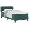 vidaXL Cama Box com cabeceira Verde-escuro 100 x 200 cm Veludo