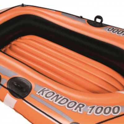 Bestway Conjunto de barco insuflável Kondor 1000 Set 155x93 cm