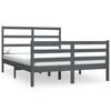 vidaXL Estrutura de cama king 150x200 cm pinho maci&ccedil;o cinzento