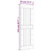 vidaXL Porta de correr com ferragens 70x210 cm madeira de pinho maci&ccedil;a