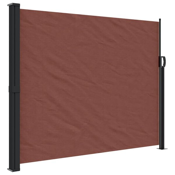 vidaXL Toldo lateral retr&aacute;til 160x500 cm castanho