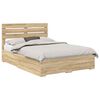 vidaXL Estrutura da Cama com gaveta Carvalho Sonoma 150 x 200 cm