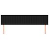 vidaXL Cabeceiras preto 160x5x78/88 cm tecido