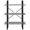 vidaXL Estante 80x30x105 cm derivados de madeira cinzento cimento