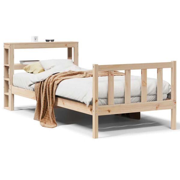 vidaXL Cama sem colch&atilde;o 90x190 cm madeira de pinho maci&ccedil;a