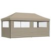 vidaXL Tenda de Festa Cinzento-acastanhado 292 x 580 x 315 cm