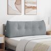 vidaXL Travesseiro para Costas Cinzento-claro 140 x 24 x 50 cm tecido
