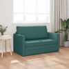 vidaXL Sof&aacute;-Cama 110cm Verde Escuro tecido