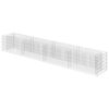 vidaXL Canteiro elevado/cesto gabi&atilde;o 360x50x50 cm a&ccedil;o galvanizado