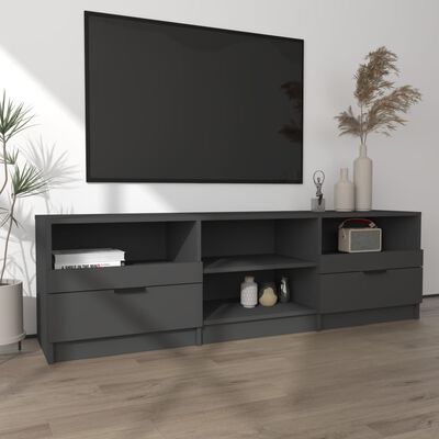 vidaXL Móvel para TV 150x33,5x45 cm derivados de madeira preto