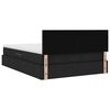 vidaXL Cama com arruma&ccedil;&atilde;o e colch&atilde;o com colch&atilde;o Preto 140 x 200 cm