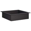 vidaXL Anel para Fogueira Preto 90 x 90 x 25 cm A&ccedil;o