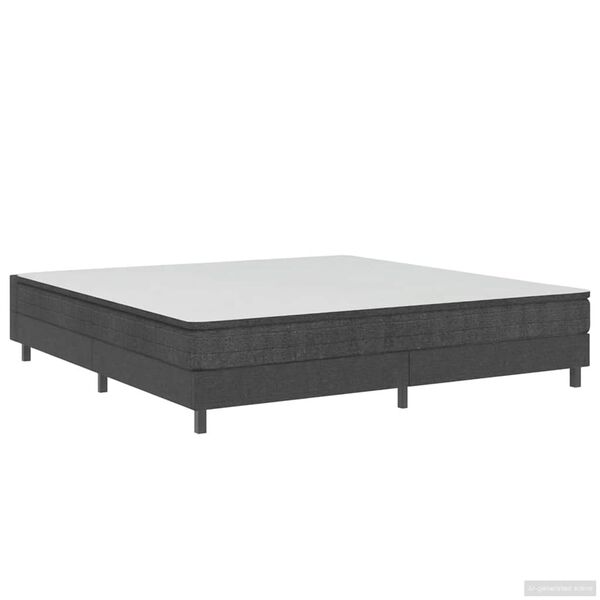 vidaXL Cama boxspring 180x200 cm tecido cinzento
