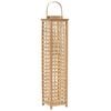 vidaXL Suporte para vela suspenso em bambu natural
