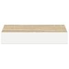 vidaXL Prateleira parede suspensa 23x23,5x3,8 cm MDF carvalho e branco