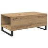 vidaXL Mesa de centro com gaveta Carvalho Artesanal 90 x 50 x 36,5 cm