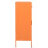 vidaXL Armário de arrumação aço 80x35x101,5 cm laranja