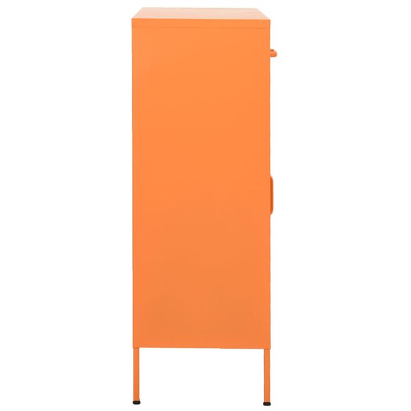 vidaXL Armário de arrumação aço 80x35x101,5 cm laranja