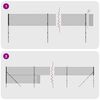 vidaXL Cerca de malha de arame c/ estacas de fixa&ccedil;&atilde;o 1,8x25m antracite