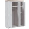 vidaXL Roupeiro com 3 portas branco 118x50x171,5 cm pinho Panam&aacute;