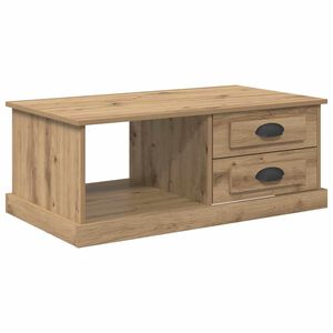 vidaXL Mesa de centro Carvalho Artesanal 90 x 50 x 35 cm