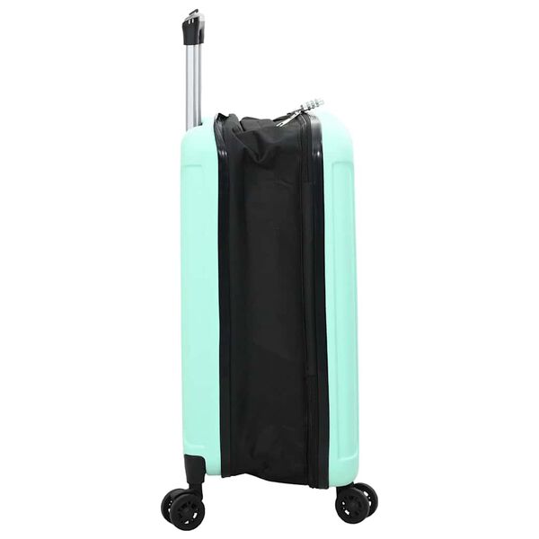 vidaXL Mala com bloqueio verde menta 43 x 27 x 66 cm Pl&aacute;stico ABS
