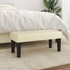 vidaXL Banco 70x30x30 cm couro artificial cor creme