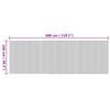 vidaXL Tapete retangular 100x300 cm bambu cor natural