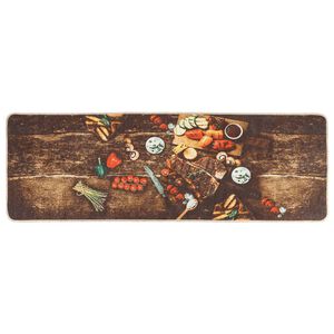 vidaXL Tapete de cozinha lav&aacute;vel antiderrapante 60x180 cm multicor