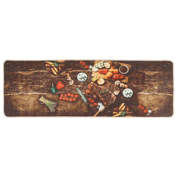 vidaXL Tapete de cozinha lav&aacute;vel 60x180 cm multicor
