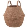 vidaXL Cachepot com al&ccedil;as Natural &Oslash; 22 x 20 cm 100% Erva marinha