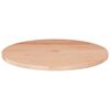 vidaXL Tampo de mesa redondo &Oslash;50x1,5 cm carvalho maci&ccedil;o n&atilde;o tratado