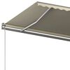 vidaXL Toldo retr&aacute;til manual com postes 6x3,5 m cor creme