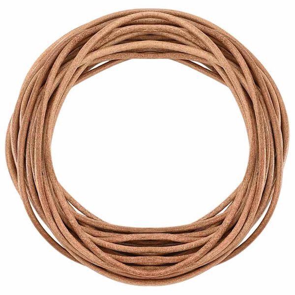 vidaXL Corda de Couro Castanho &Oslash;2,5 mm x 50 m Couro