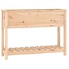 vidaXL Vaso/floreira com prateleira 111,5x34,5x81 cm pinho maci&ccedil;o