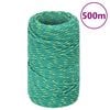 vidaXL Corda de barco 2 mm 500 m polipropileno verde