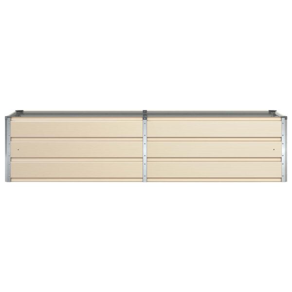 vidaXL Floreira Ivory 480 x 50 x 45 cm A&ccedil;o Galvanizado
