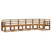 vidaXL Conjunto de Sof&aacute;s para Exterior 6 pcs Natural