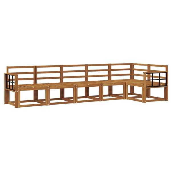 vidaXL Conjunto de Sof&aacute;s para Exterior 6 pcs Natural