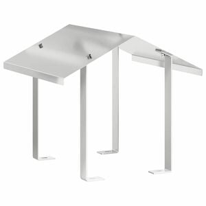 vidaXL Coifa de Chamin&eacute; Prateado 40 x 40 x 37,5 cm A&ccedil;o inoxid&aacute;vel